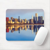 Ansicht von Chicago-Skylinen mit Reflexion Mousepad (Mit Mouse)
