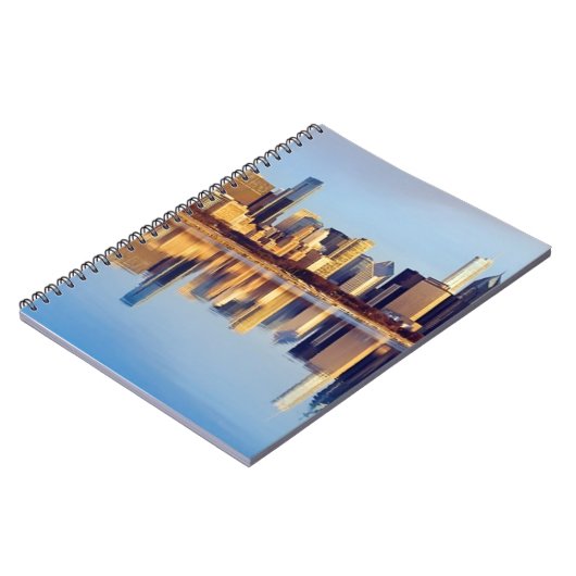 Ansicht von Chicago-Skylinen mit Reflexion Notizblock (Linke Seite)