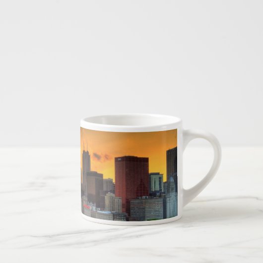 Ansicht von Chicagos Skylinen von Adler Espressotasse (Rechts)