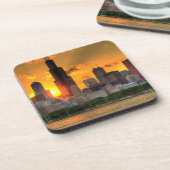 Ansicht von Chicagos Skylinen von Adler Getränkeuntersetzer (Linke Seite)