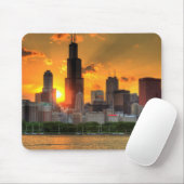 Ansicht von Chicagos Skylinen von Adler Mousepad (Mit Mouse)
