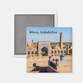 Ansicht von Citadel Kunya-ark - Chiwa, Usbekistan Magnet (Vorderseite/Rückseite)