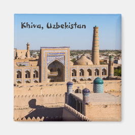 Ansicht von Citadel Kunya-ark - Chiwa, Usbekistan Magnet