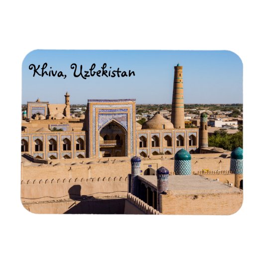 Ansicht von Citadel Kunya-ark - Chiwa, Usbekistan Magnet (Horizontal)