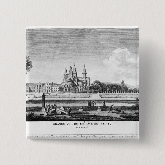 Ansicht von Cluny Abtei Button (Vorderseite)