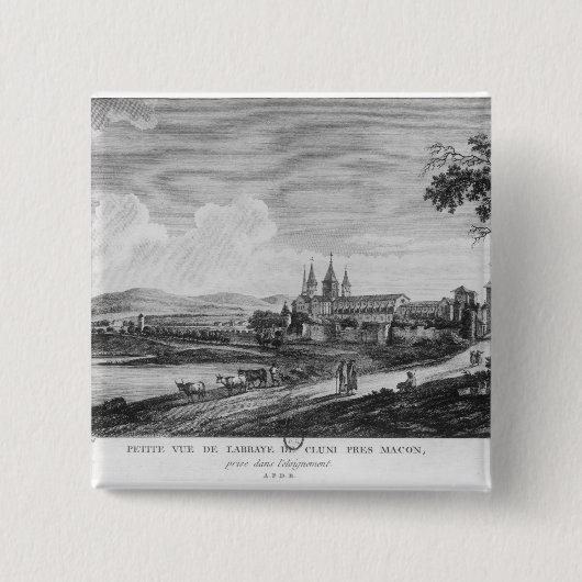 Ansicht von Cluny Abtei Button (Vorderseite)