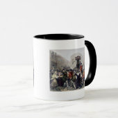 Ansicht von Daniel Defoe im Pillory am Tempel-Bar Tasse (VorderseiteRechts)