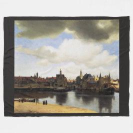 Ansicht von Delft durch Johannes Vermeer Fleecedecke