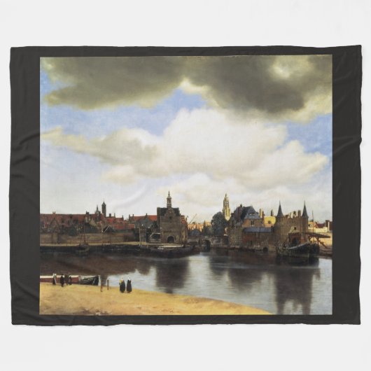 Ansicht von Delft durch Johannes Vermeer Fleecedecke (Vorderseite (Horizontal))