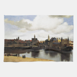Ansicht von Delft durch Johannes Vermeer Handtuch