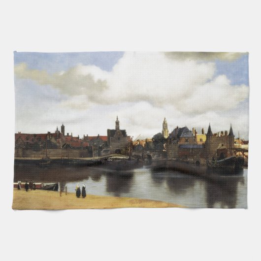 Ansicht von Delft durch Johannes Vermeer Handtuch (Horizontal)