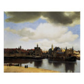 Ansicht von Delft Johannes Vermeer Glossy Poster (Vorderseite)