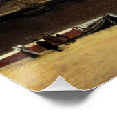 Ansicht von Delft Johannes Vermeer Glossy Poster (Ecke)