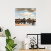 Ansicht von Delft — Vermeer Poster (Heimbüro)