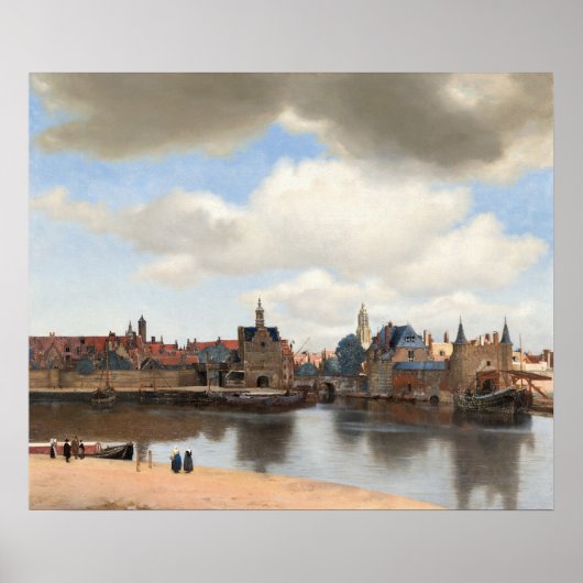 Ansicht von Delft — Vermeer Poster (Vorne)