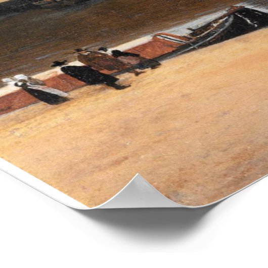 Ansicht von Delft Vermeer Poster (Ecke)