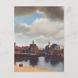 Ansicht von Delft von Johannes Vermeer Postkarte