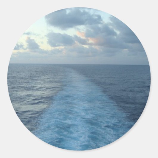 Ansicht von den Achternaufklebern Runder Aufkleber (Vorderseite)