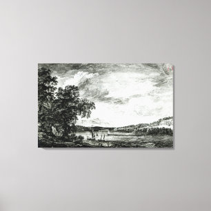Ansicht von des Hudsons Fluss von Pakepsey Leinwanddruck