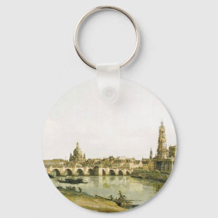Ansicht von Dresden von der rechten Bank der Elbes Schlüsselanhänger