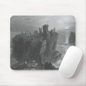 Ansicht von Dunottar Schloss, nahe Stonehaven Mousepad (Mit Mouse)