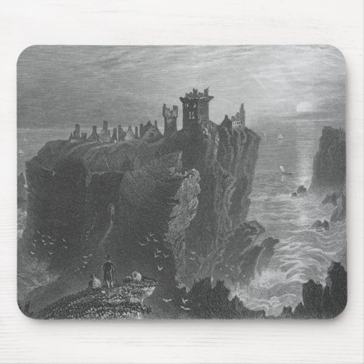 Ansicht von Dunottar Schloss, nahe Stonehaven Mousepad (Vorne)
