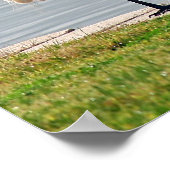 "Ansicht von Egret" Poster (Ecke)