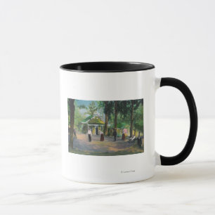 Ansicht von ein Krokett GameHarbin Frühlingen, CA Tasse