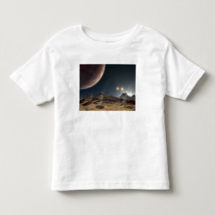 Ansicht von einem hypothetischen Mond in der Bahn Kleinkind T-shirt