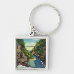 Ansicht von Fall-Nebenfluss-Schlucht Schlüsselanhänger
