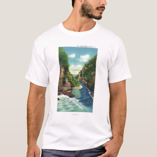 Ansicht von Fall-Nebenfluss-Schlucht T-Shirt (Vorderseite)
