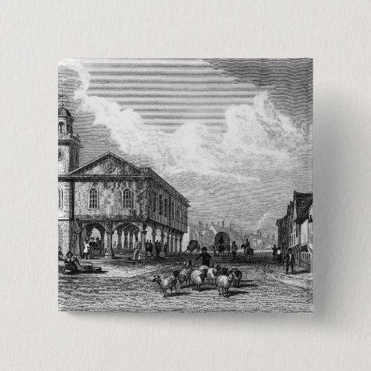 Ansicht von Faversham, Kent, 1832 Button (Vorderseite)