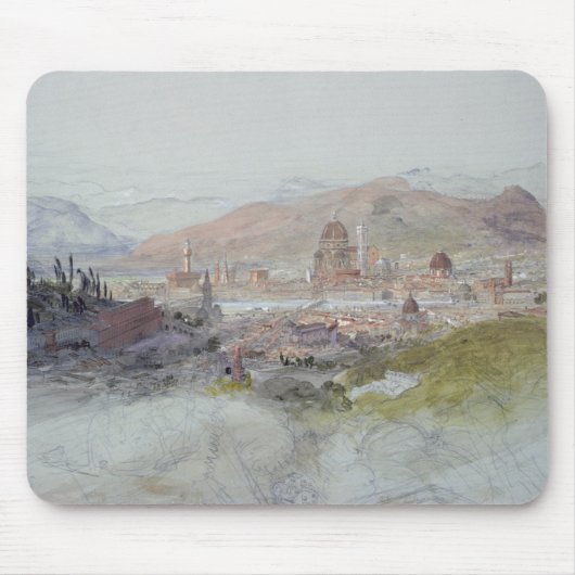 Ansicht von Florenz, 1837-39 Mousepad (Vorne)