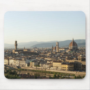 Ansicht von Florenz mit der Arno-Fluss, Duomo, Mousepad