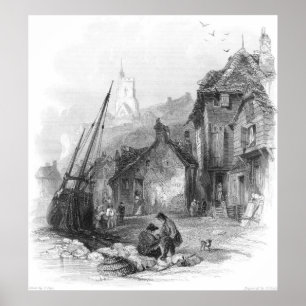 Ansicht von Folkestone Poster