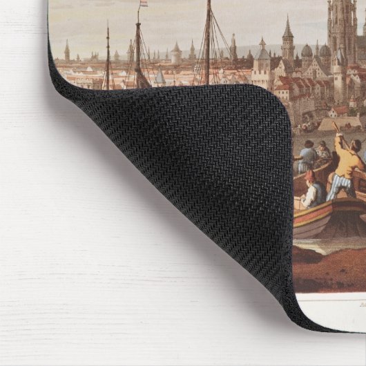 Ansicht von Frankfurt, 1814 Mousepad (Ecke)