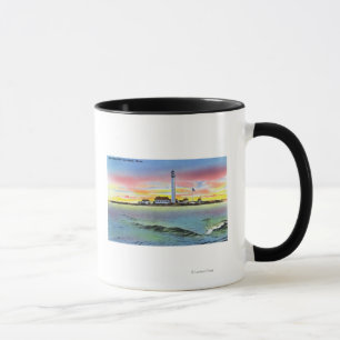 Ansicht von Gaben-Insel und Leuchtturm von York Tasse