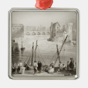 Ansicht von Galway vom Claddagh Ornament Aus Metall