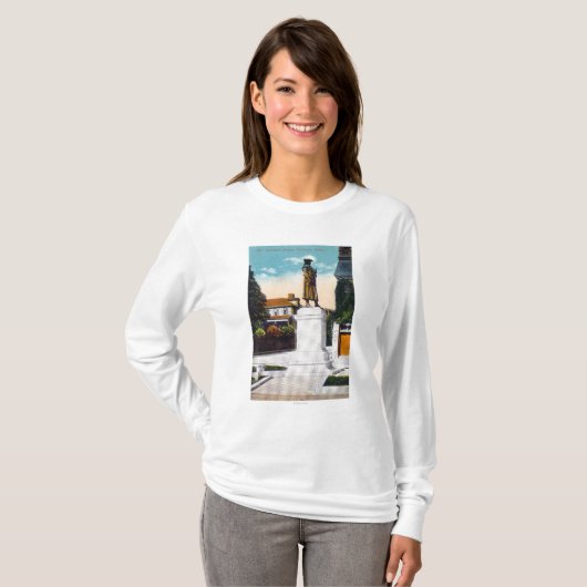 Ansicht von General Warrens Statue T-Shirt (Vorne ganz)