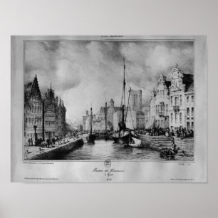 Ansicht von Gent Poster