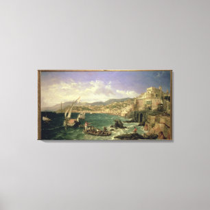 Ansicht von Genua, 1854 (Öl auf Leinwand) Leinwanddruck