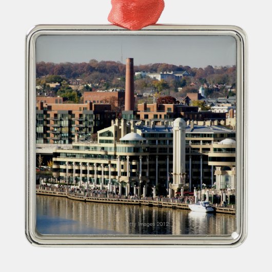 Ansicht von Georgetown und Ufergegend-Washington Ornament Aus Metall (Vorne)