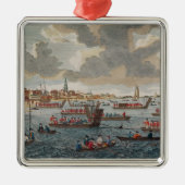 Ansicht von Gravesend mit Truppen Silbernes Ornament (Vorne)