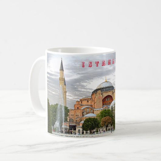 Ansicht von Hagia Sophia. (Hagia Sophia Museum). Kaffeetasse (Vorderseite Links)
