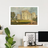 Ansicht von Hampton Court aus Nordwesten, c.1806 Poster (Heimbüro)