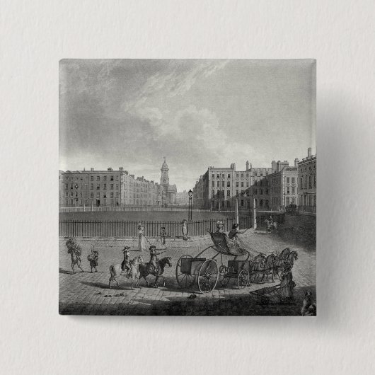 Ansicht von Hannover-Quadrat, graviert von Robert Button (Vorderseite)
