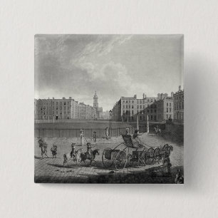 Ansicht von Hannover-Quadrat, graviert von Robert Button