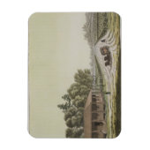 Ansicht von Hauptstadt Hill, Washington (Farbgravu Magnet (Vertikal)
