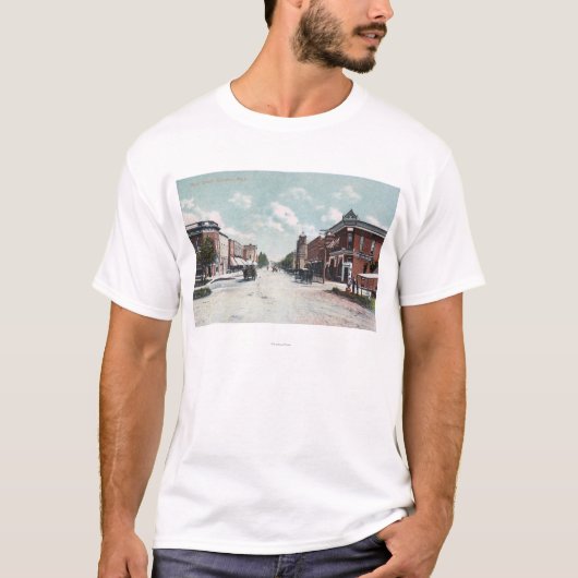 Ansicht von HauptStreetDavison, MI T-Shirt (Vorderseite)