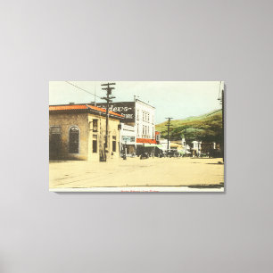 Ansicht von HauptStreetLos Gatos, CA 2 Leinwanddruck